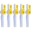 teashow 5 valvole per catetere di drenaggio urinario, comode valvole in silicone | Bordi lisci, tubicino morbido, un'alternativa efficace alle sacche per la raccolta delle urine nelle gambe