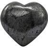 Amazing Gemstone Pietra di ematite a forma di cuore in cristallo - Pietra per massaggio tascabile per il naturale equilibrio dei chakra del corpo, guarigione Reiki e griglia di cristallo