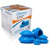 AURA HERBALS® FLIMSY - Set di 4 coppette in silicone per massaggio anticellulite, adatte per agopuntura, campane in gomma, ventosa in gomma, senza l'uso di una fiamma