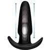 Thump It Xr Brands Kinetic Thumping 7 X Medium Anal Plug, Nero, Taglia St - 100 Gr