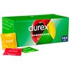 Durex Preservativi Gustomi con sapori fruttati - Fragola, Banana, Arancione e Mela - Confezione risparmio 144 preservativi