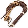BONDAGERIE® Frustino flogger in similpelle professionale Colore: Marrone