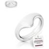Mens-Shop24 Anello ergonomico in acciaio inox di alta qualità, in acciaio inox medicale, forma ergonomica, per il pene, sex toy (diametro interno: 22 mm)