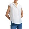 Lee - Camicia Donna - vestibilità Comoda - cap Sleeve Shirt - Bianco Brillante
