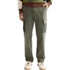 Scotch & Soda Harper-Garment-Dyed Cotton Blend Loose Tapered Cargo Pantaloni Uomo