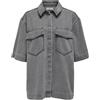 ONLY Onlsophie Oversize S/S DNM Shirt Camicia Jeans con Spalle Svasate per Uso Quotidiano Donna (Pacco da 1)