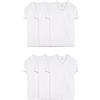 Fruit of the Loom Stay Tucked V-Neck T-Shirt Intimo Uomo (Pacco da 12)