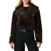 Amazon Essentials Giacca Oversize in Pelliccia Sintetica con Colletto, Vestibilità Comoda Donna