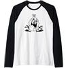 Looney Tunes Taz Large Head Maglia con Maniche Raglan