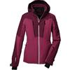 killtec Ksw 53 Wmn - Giacca Da Sci Giacca da sci/giacca funzionale con cappuccio rimovibile, paraneve e ventilazione sotto le braccia Donna
