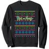 Adult Swim Natale Adult Swim Rick & Morty Christmas Faces Felpa