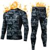 MEETWEE Set di Biancheria Intima Termica da Uomo, Maglia a Maniche Lunghe con Strato di Base Sportivo e Pantaloni ad Asciugatura Rapida, Tuta da Allenamento per Sci, Corsa ed Escursionismo
