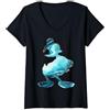 Disney Donald Duck Paint Pour Portrait Maglietta con Collo a V