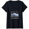 Disney Pixar Cars Sally Carerra Finish Maglietta con Collo a V