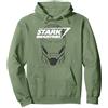 Marvel Avengers Iron Man Stark Industries Felpa con Cappuccio