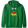 Disney The Muppets Kermit Big Face Felpa con Cappuccio