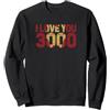 Marvel Avengers Endgame Iron Man I Love You 3000 Text Fill Felpa