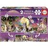 Educa - Set di 2 puzzles per bambini con 100 pezzi | Fairy Tritty Puzzle | Puzzle Junior (19291)