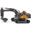 Siku 3564 Volvo EC300 Escavatore idraulico, 1:50, con cingoli in gomma mobili, cabina girevole, benna funzionante, carrozzeria in metallo, grigio-giallo