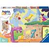 Ravensburger - Puzzle L'uomo delle caverne, Linea Puzzle & Play, 2 Puzzle da 24 Pezzi e Accessori, Puzzle per Bambini, Età Raccomandata 4+ Anni