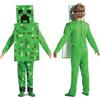 MINECRAFT Disguise Minecraft Creeper Costume for Kids, Official Minecraft Licensed Product, Pixel Detailing, Includes Creeper Block Body and Creeper Headpiece, in sizes 7-8, 4-6, 3-4 years