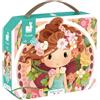 Janod - Puzzle Ispirato Mucha - Puzzle per Bambini 100 Pezzi - Gioco Educativo - Sviluppa Pazienza e Manualità - Certificato FSC - dai 6 Anni, J02578