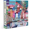 Eeboo - Puzzle da 1000 pezzi Scottish Isle - Puzzle per adulti, 1000 pezzi in cartone, dimensioni del puzzle, 58,4 x 58,4 cm