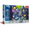 Trefl - The Treflik Family, Robobot nello spazio - 100 pezzi - Puzzle colorato con i personaggi del cartone animato. Collezionali tutti! Per bambini dai 5 anni in su