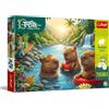 Trefl - Capibara - 160 pezzi - Puzzle colorato con animali e la famiglia Treflik, divertimento per bambini dai 5 anni in su