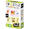HEADU - Cuccioli & Pappa - Un Gioco di Logica per i più Piccoli | Giochi Educativi Bambini 2 3 4 Anni, Gioco di associazione per bambini, Giochi Logici Prima Infanzia, Regalo Bambino, Made in Italy