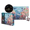 Janod - Puzzle Magico per Bambini da 24 Pezzi: L'Oceano, Giochi Educativi, Sviluppo di Abilità Fino-Motorie, Osservazione e Concentrazione, Certificazione FSC, dai 3 Anni in Su, J02654