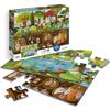 Sentosphère Calypto 3907704-Set di Puzzle Parti Grandi e Superficie vellutata, 2 x 24 Pezzi, per Bambini dai 3 Anni, Foresta, Colore Animali del Bosco, 3907704