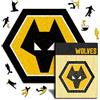 Iconic Puzzles - Wolves, Logo, Puzzle di Legno con licenza ufficiale, 100% sostenibile, regalo per adulti e bambini, taglia S, 150 Pz