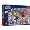 Trefl - La famiglia Treflik, Bert tra le palline di Natale - Puzzle da 100 pezzi - Puzzle natalizio con personaggi delle fiabe, per bambini dai 5 anni in su