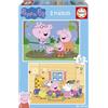 Educa - Puzzle Peppa Pig | 2x48 pezzi Puzzle Set | Peppa Pig, Bambini Puzzle Set | dai 4 anni (20327)