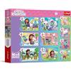 Trefl - Gabby's Dollhouse: Gabby e il suo mondo - 10 in 1, 10 puzzle, da 20 a 48 pezzi - Puzzle colorati con i personaggi della serie, diversi livelli di difficoltà, per bambini dai 4 anni