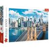 Trefl - Ponte di Brooklyn, New York, USA - Puzzle da 1000 pezzi - Paesaggio Urbano, Grattacieli, Puzzle fai da te, Intrattenimento Creativo, Divertimento, Puzzle Classico per Adulti e Bambini