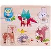 HABA 306542 - Puzzle da afferrare con Animali della Foresta, a Partire dai 12 Mesi