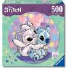 Ravensburger - Puzzle 500 pezzi rotondo Disney Stitch, Puzzle adulti, 52cm | Puzzle rotondo da 500 pezzi, formato 52x52 cm, pensato per adulti dai 14 anni, con poster incluso e idea regalo.