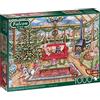 Jumbo, Falcon de luxe - Christmas Conservatory, puzzle per adulti, 1000 pezzi