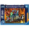 Ravensburger Puzzle per bambini Ravensburger 13379 - Dragons: The 9 Worlds - Puzzle XXL con draghi da 100 pezzi per bambini dai 6 anni in su