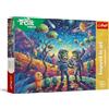 Trefl - The Treflik Family, Inspired By Art, Fantasie spaziali - 100 pezzi - Puzzle colorato con personaggi delle fiabe, intrattenimento creativo, divertimento per bambini dai 5 anni in su
