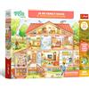 Trefl - The Treflik Family, Nella mia casa - 104 pezzi - Puzzle educativo, etichette in inglese, per bambini dai 4 anni in su