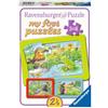 Ravensburger Puzzle per bambini Ravensburger - 05138 Piccoli animali da giardino - Il mio primo puzzle per bambini dai 2,5 anni in su, con 3x6 pezzi