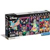 Clementoni Collection - Puzzle 1000 Pezzi Panorama Disney Joys, Idea Regalo, Compact Box, Made in Italy, 98x33 cm, Poster Incluso, 39876