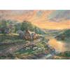 Schmidt 59774-Puzzle da 1000 Pezzi con Immagine di Thomas Kinkade, Motivo: Alba di Smeraldo