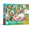Trefl - Creative - Uccelli del paradiso - Puzzle da 500 pezzi - Puzzle fai da te, da colorare, intrattenimento creativo, per adulti e bambini dai 10 anni in su