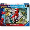 Ravensburger - Spiderman, Giant Floor Puzzle 6+ Anni, 125 Pezzi Educativi | Giant Floor Puzzle di Spiderman da 125 pezzi, educativo e divertente, ideale come regalo originale per bambini dai 6 anni.