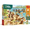 Trefl - La famiglia Treflik, Cerca e trova - Bassotti e Treflik - 100 pezzi - Puzzle colorati Cerca e trova, intrattenimento creativo, divertimento per bambini dai 5 anni in su