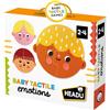 Headu - Tactile Baby Emotions - Io Sono Felice, e Tu? | Gioco Educativo Tattile Bambini 1 2 3 4 Anni, 8 Puzzle Sagomati Emozioni, Intelligenza Emotiva, Percezione Visiva, Idea Regalo, Made in Italy